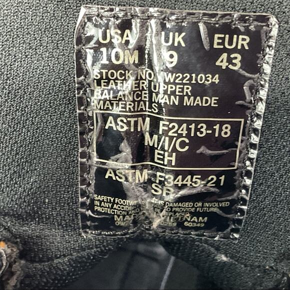 Wolverine Work Boots Men's Size 10 M Durashocks Flex Leather Oil/Slip Resistant - Picture 2 of 13